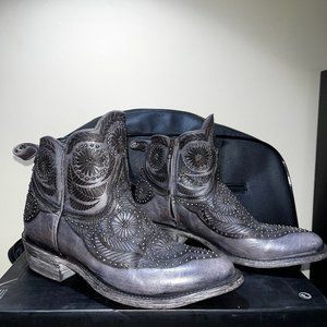 Old Gringo Black Leather Studded Women's Boot Size 8